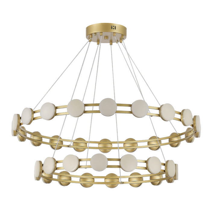 Светильник подвесной ST-Luce золотистый/белый LED 1*70W 4000K SL6610.203.36