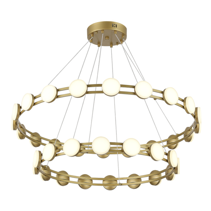 Светильник подвесной ST-Luce золотистый/белый LED 1*70W 4000K SL6610.203.36