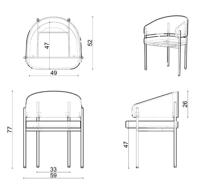 Стул Delight Collection Hola Hola Chair