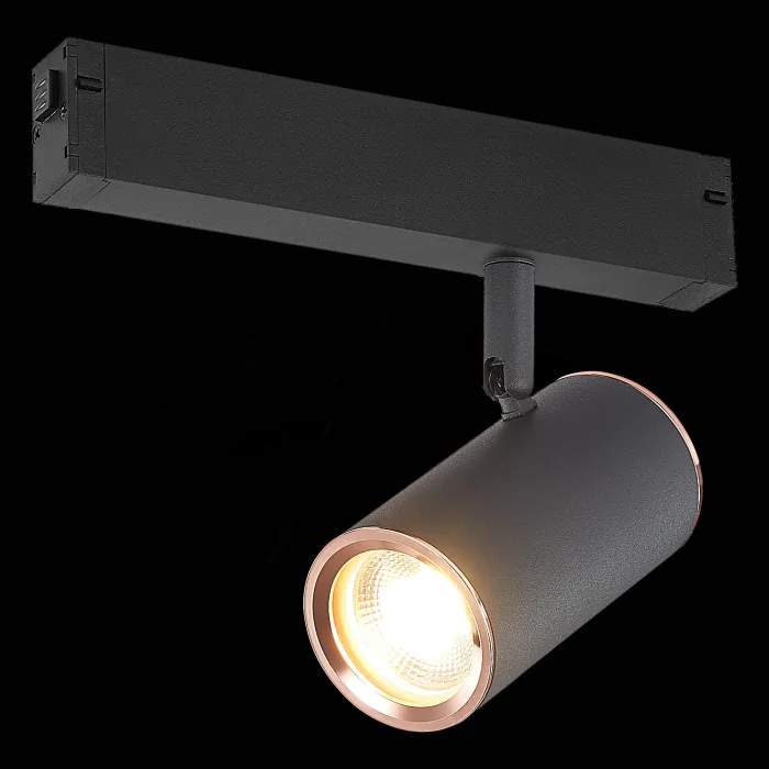 Светильник трековый Черный GU10 1*50W IP20 L104xW54xH111 180-240V Без ламп ST504.426.01