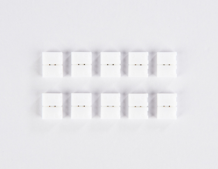 Соединитель прямой для светодиодной ленты 2835 12/24V (2 конт.) GS6001 (10шт) Ambrella light GS6001