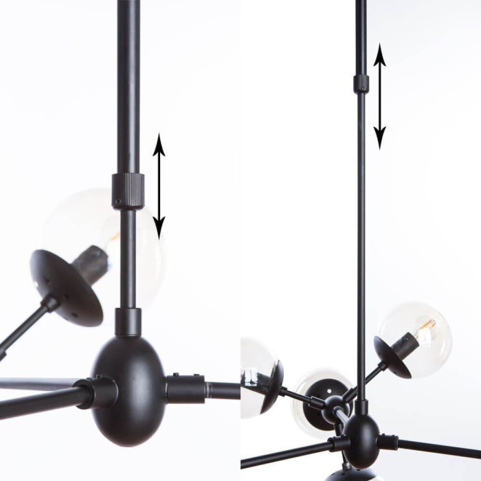 Потолочная люстра Arte Lamp A1664SP-12BK