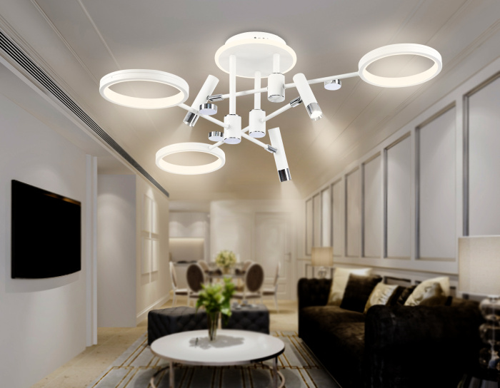 Потолочный светодиодный светильник с пультом управления Ambrella light FL51646