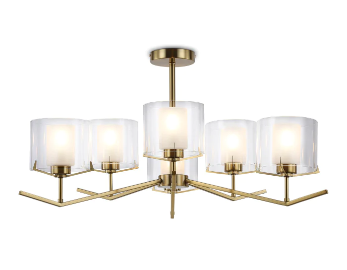 Люстра со стеклянными плафонами на штанге Ambrella light LH57008