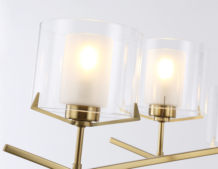 Люстра со стеклянными плафонами на штанге Ambrella light LH57008