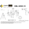 Люстра подвесная Omnilux Teramo OML-30503-15