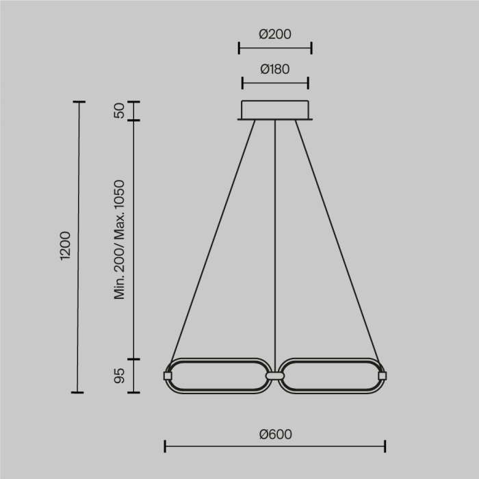 Подвесной светильник Maytoni Chain MOD017PL-L50N