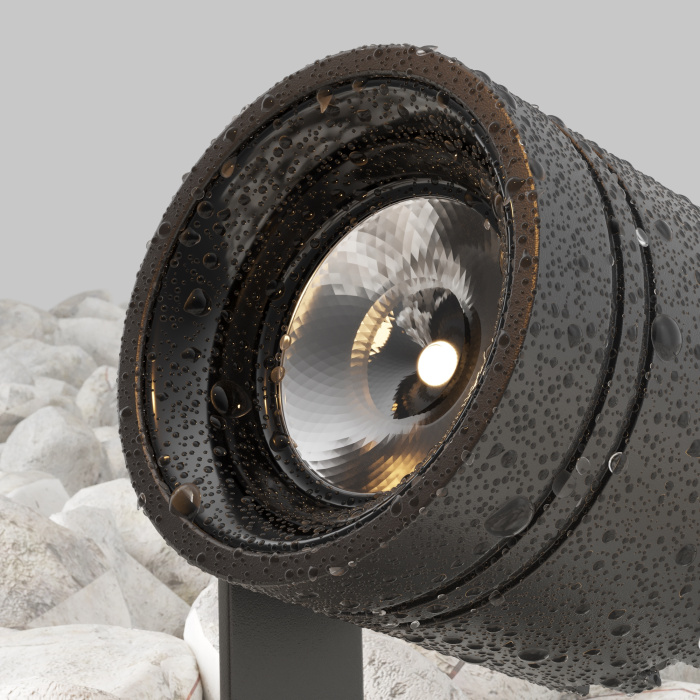 Грунтовый светильник Maytoni Clyde O493FL-L3GF3K