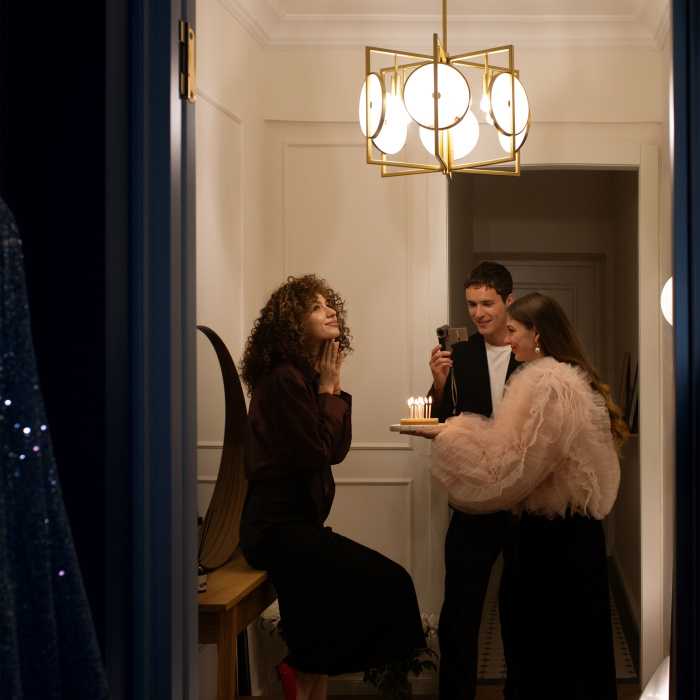 Люстра на штанге Maytoni Marmo MOD099PL-06G