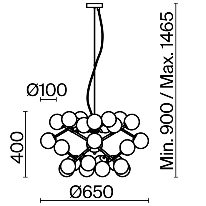 Подвесная люстра Maytoni Dallas MOD545PL-24BS