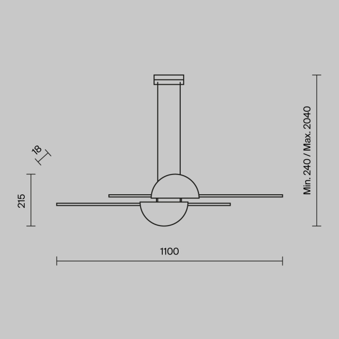 Подвесной светильник Maytoni Skyline MOD179PL-L26W4K