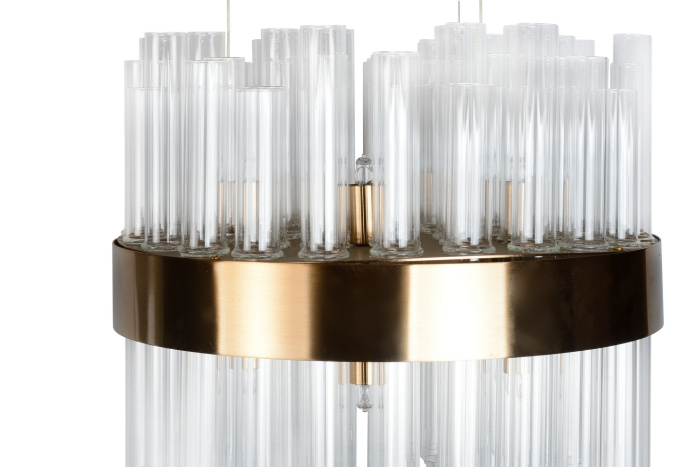 Подвесная люстра iLamp Art 6120-400 Золотая