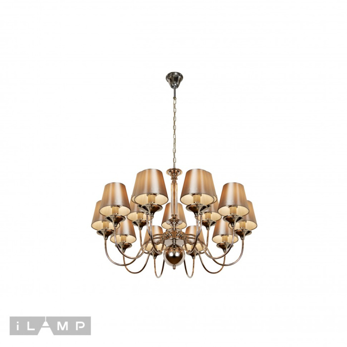 Подвесная люстра iLamp Rolling P2406-10+5 Nickel