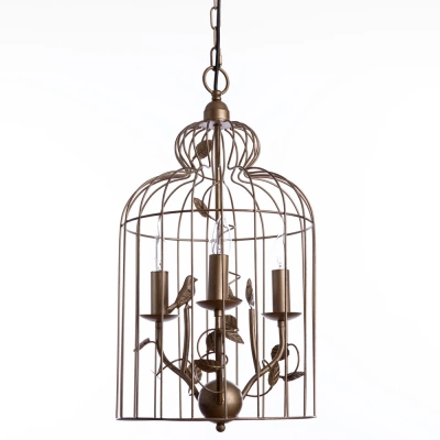 Подвесная люстра Arte Lamp Gabbia A1865SP-3BG