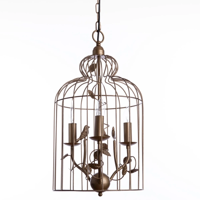 Подвесная люстра Arte Lamp Gabbia A1865SP-3BG