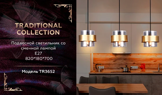 Подвесной светильник со сменной лампой Ambrella light TR3652