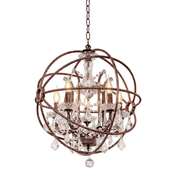 Подвесная люстра Loft it Foucaults orb crystal LOFT1897/6