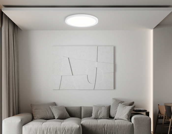 Светильник светодиодный ультратонкий 3000K-6500K с CCT-переключателем Ambrella light FZ1907