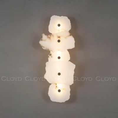 Бра Cloyd KNOSS W1 / выс. 51 см - алебастр - латунь (арт.20270)