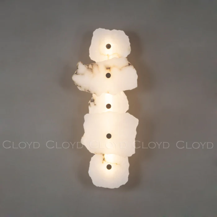 Бра Cloyd KNOSS W1 / выс. 51 см - алебастр - латунь (арт.20270)
