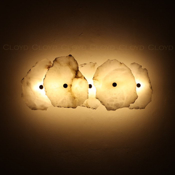 Бра Cloyd KNOSS W1 / выс. 51 см - алебастр - латунь (арт.20270)