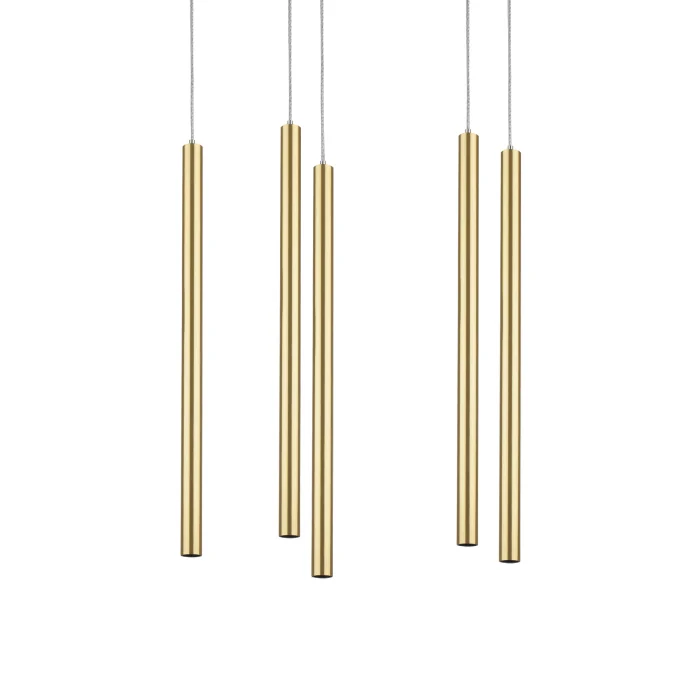 Подвесная люстра TUBO LED 25W 1500LM 25G ЗОЛОТО 3000K Lightstar L5T747233