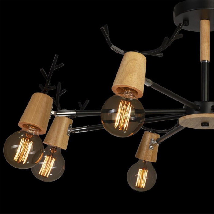 Люстра на штанге Loft it Sven 10024/8 Black