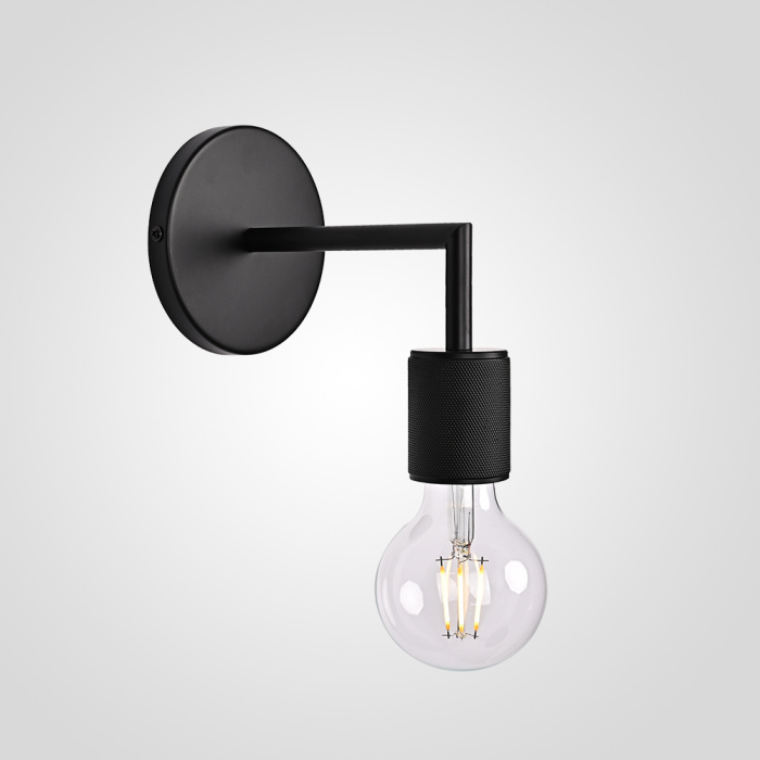 Бра RH Utilitaire Single Sconce Black ImperiumLoft