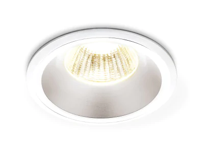 Металлический встраиваемый точечный светильник MR16 Ambrella light A901 WH