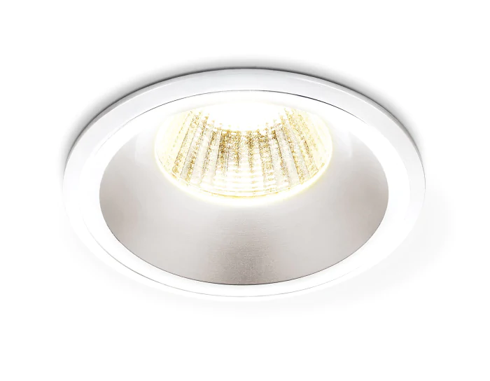 Металлический встраиваемый точечный светильник MR16 Ambrella light A901 WH