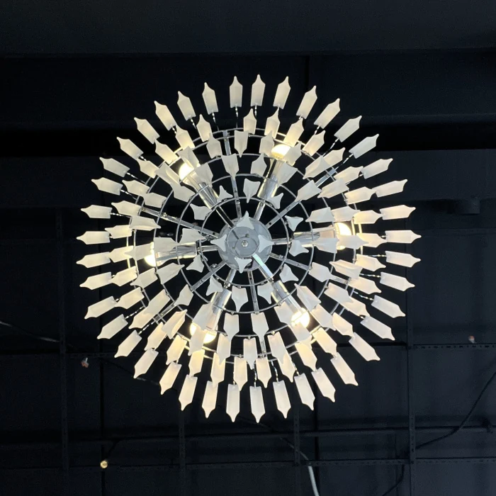 Люстра Eich Chandelier Nova 9 D65 nickel ImperiumLoft