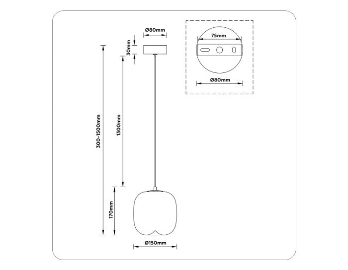 Подвесной светодиодный светильник HIGH LIGHT AMBRELLA LIGHT LH11093