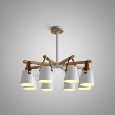 Люстра потолочная на штанге NATURA C8 white ImperiumLoft