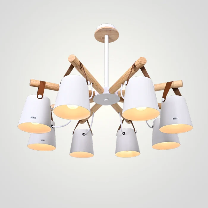 Люстра потолочная на штанге NATURA C8 white ImperiumLoft