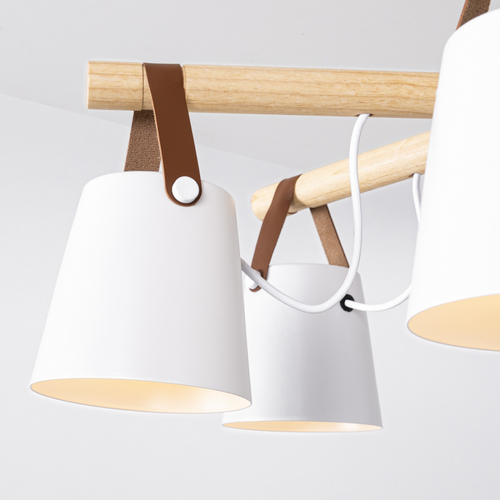 Люстра потолочная на штанге NATURA C8 white ImperiumLoft