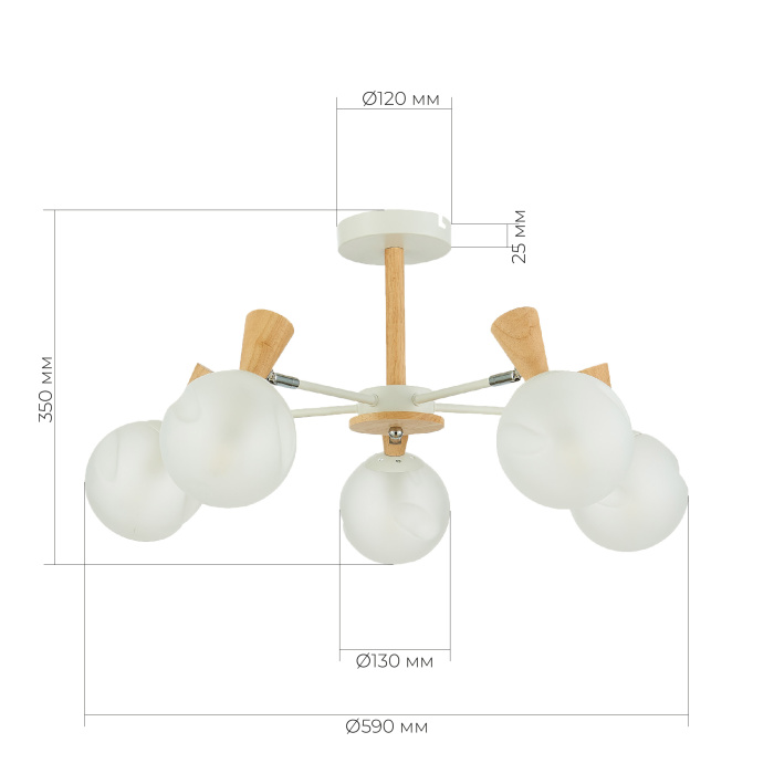 Люстра потолочная SLE220702-05 EVOLUCE