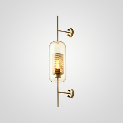 Настенный светильник CATCH WALL cylinder L67 brass ImperiumLoft
