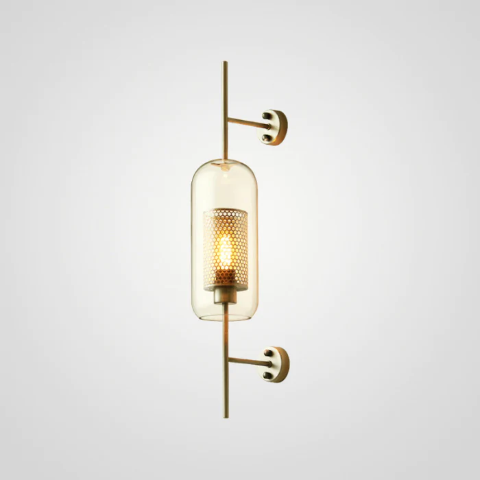Настенный светильник CATCH WALL cylinder L67 brass ImperiumLoft