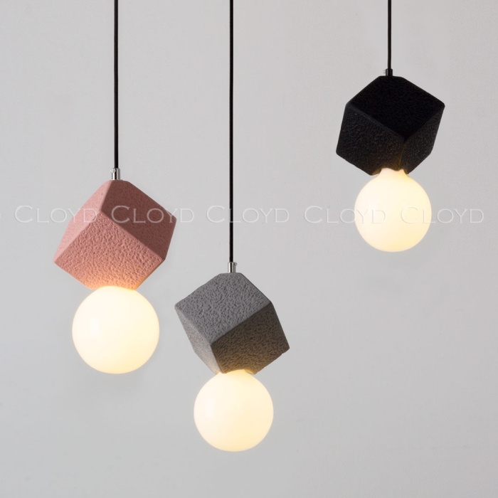 Подвесной светильник Cloyd AUSTA-B P1 / хром - черн.бетон (арт.11151)