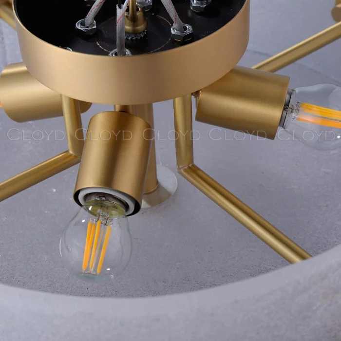 Потолочный светильник Cloyd MART FM4 / Ø45 см - латунь (арт.11118)