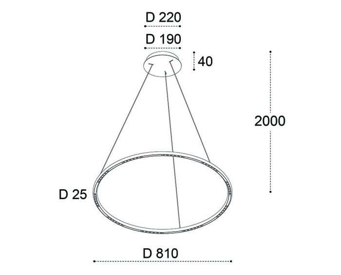 Светильник подвесной Italline IT013-6022 black 3000K