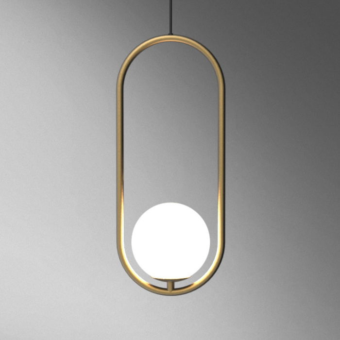 Подвесной светильник Matthew McCormick hoop 40 Gold MILA Pendant ImperiumLoft