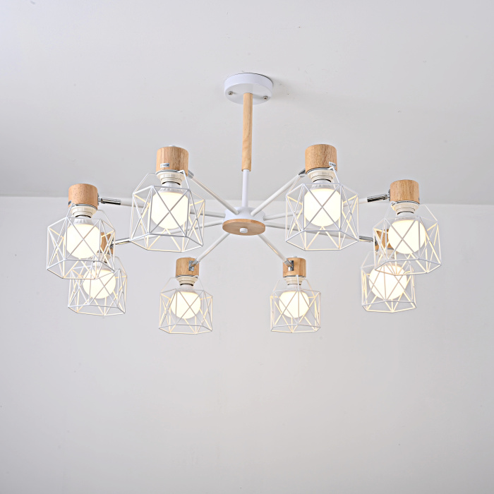 Потолочная люстра CORF B3 White 8 lamps ImperiumLoft