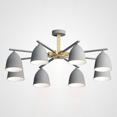 Люстра на штанге NOA 8 Gray ImperiumLoft 183461-26