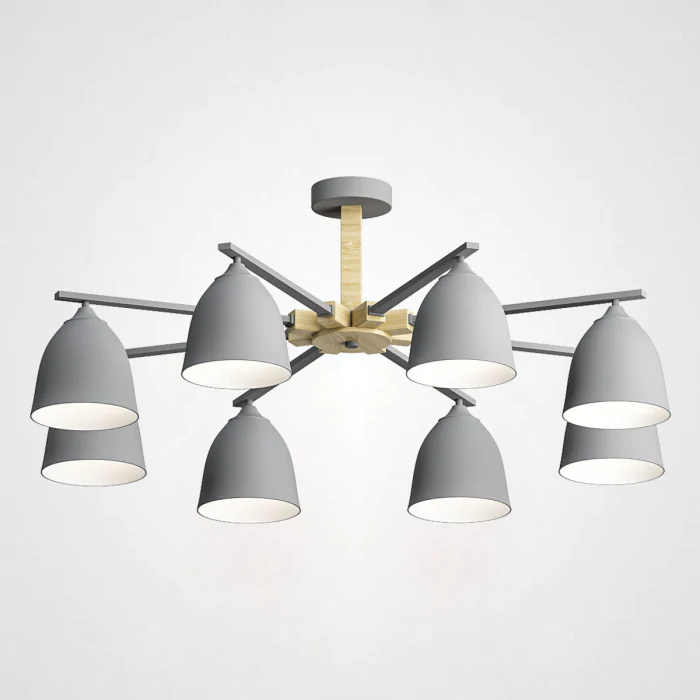 Потолочная люстра NOA 8 Gray by ImperiumLoft ImperiumLoft