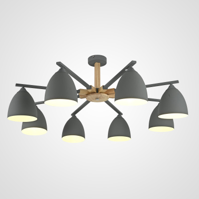 Люстра на штанге NOA 8 Gray ImperiumLoft 183461-26