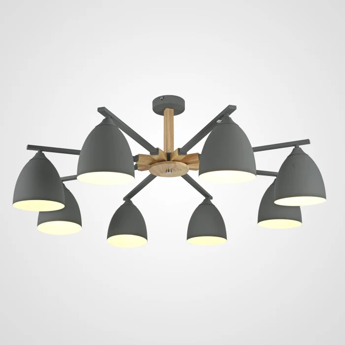 Люстра на штанге NOA 8 Gray ImperiumLoft 183461-26