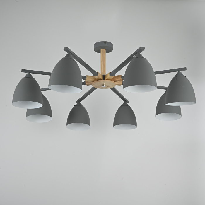 Люстра на штанге NOA 8 Gray ImperiumLoft 183461-26