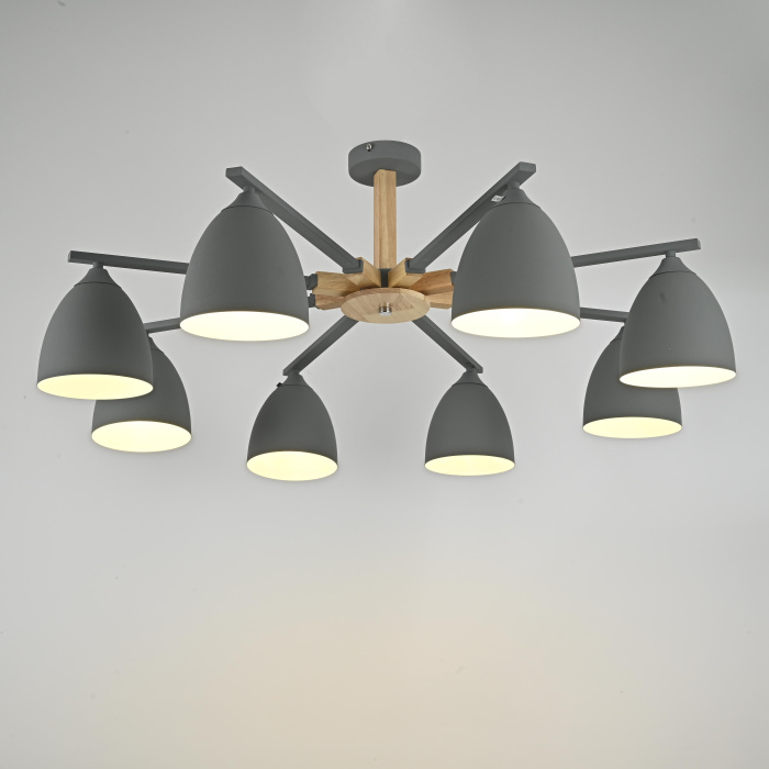 Люстра на штанге NOA 8 Gray ImperiumLoft 183461-26