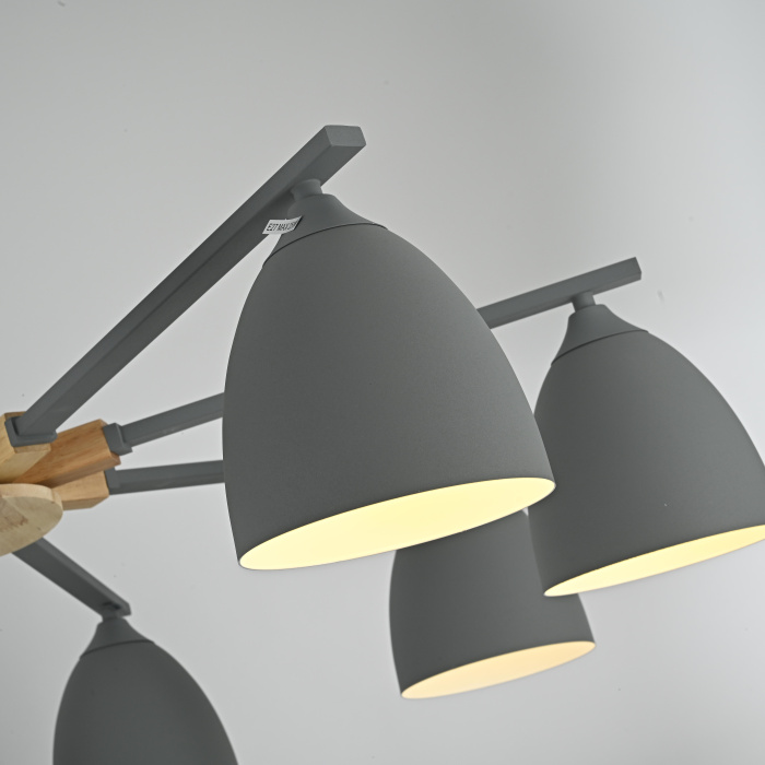 Люстра на штанге NOA 8 Gray ImperiumLoft 183461-26